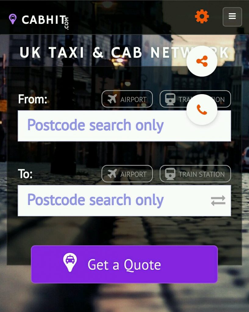 How to Book Taxi in UK using Cabhit App